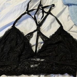 Black lace bralette